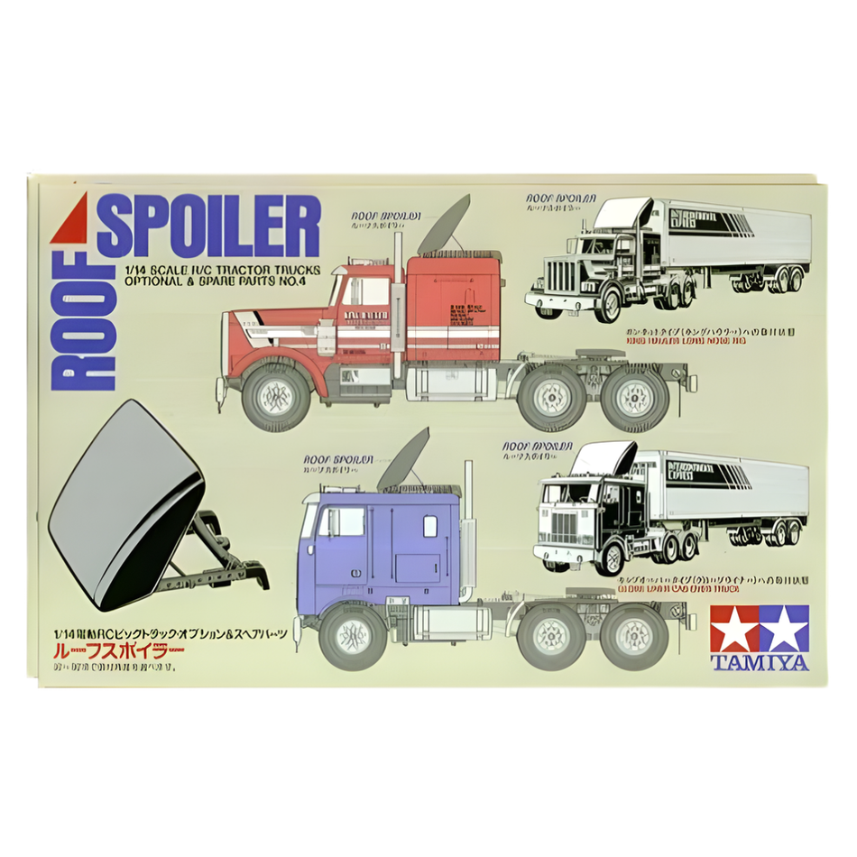 Tamiya RC Tractor Truck Roof Spoiler 1/14th Scale For Hauler, Volvo, Scania 56504-000