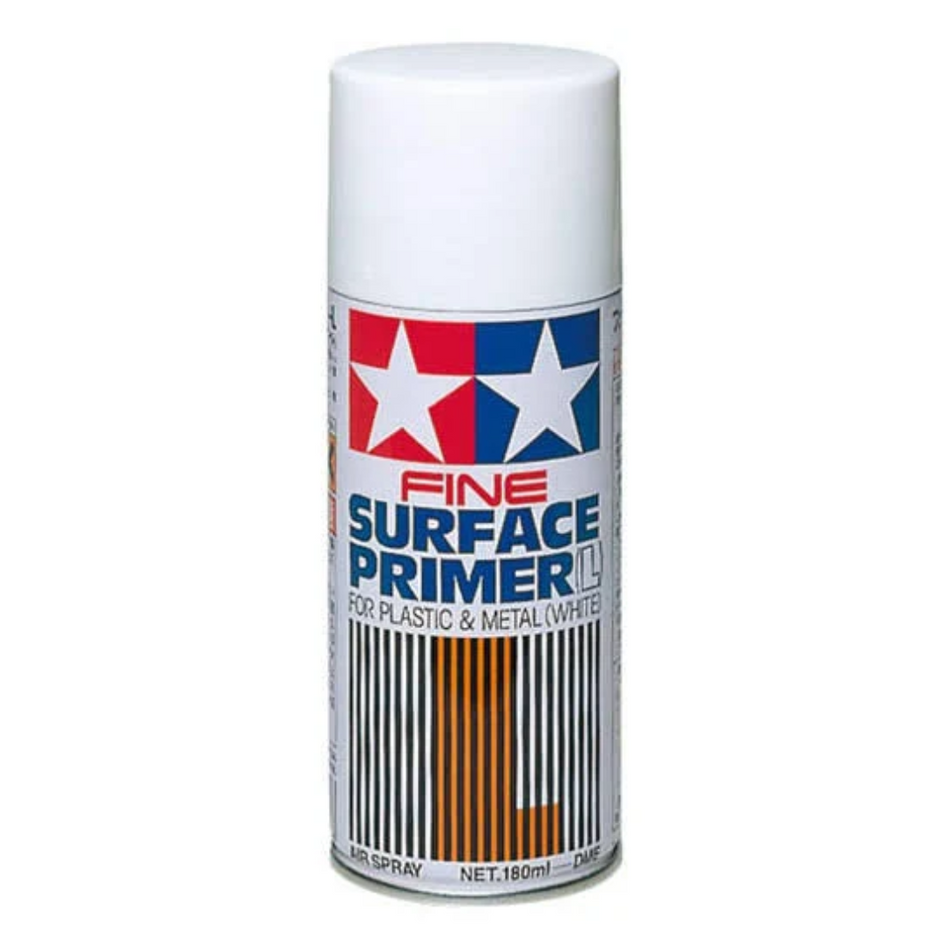 Tamiya Surface Primer 180ml Fine White Spray 87044