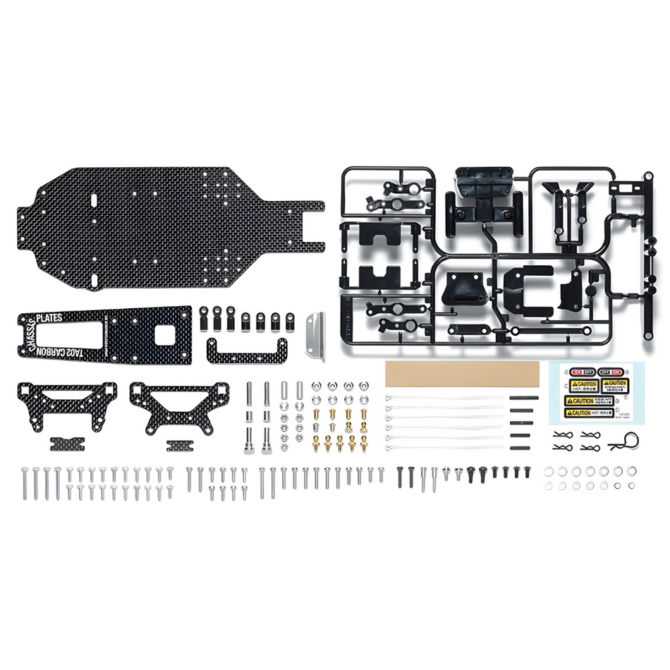 Tamiya TA02 Carbon Chassis Conversion Set Hop Up Option Part 47479