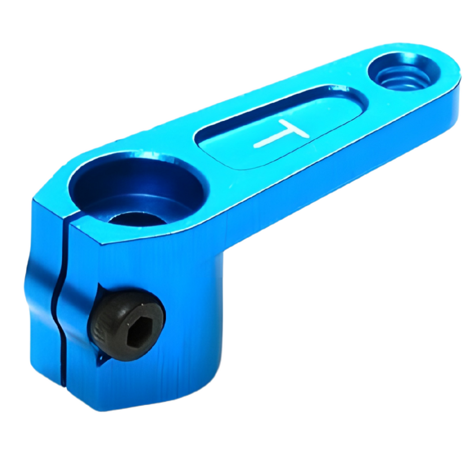 Tamiya TRF Aluminium Direct Servo Horn Futaba Blue 42248