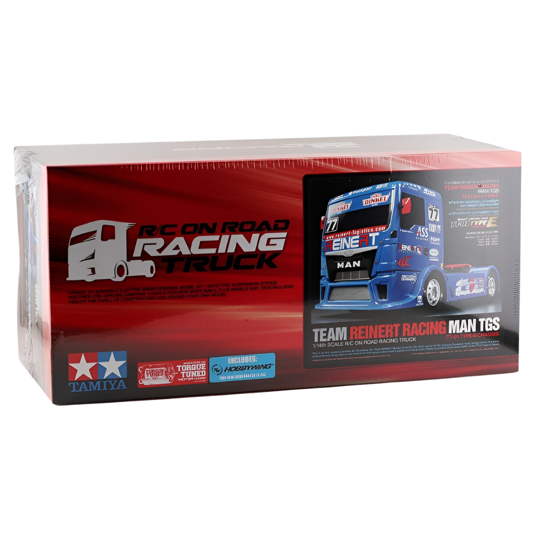 Tamiya Racing 1u Tamiya Team Reinert Racing MAN TGS (TT-01 Type E) 1/14 RC Truck Kit 58 ...