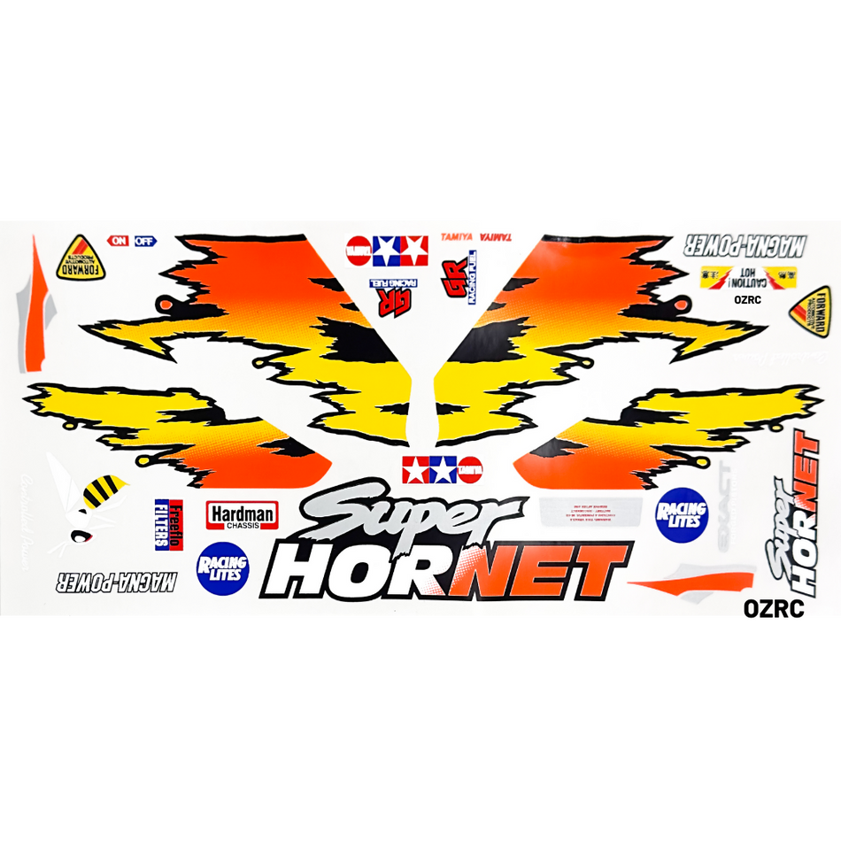 Super Hornet 1/10 Decal Sticker Sheet, Suits Tamiya RC Car 58124