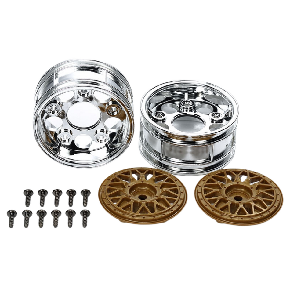 Tamiya 2-Piece Mesh Wheel Set 26mm Gold Chrome SP.548 50548