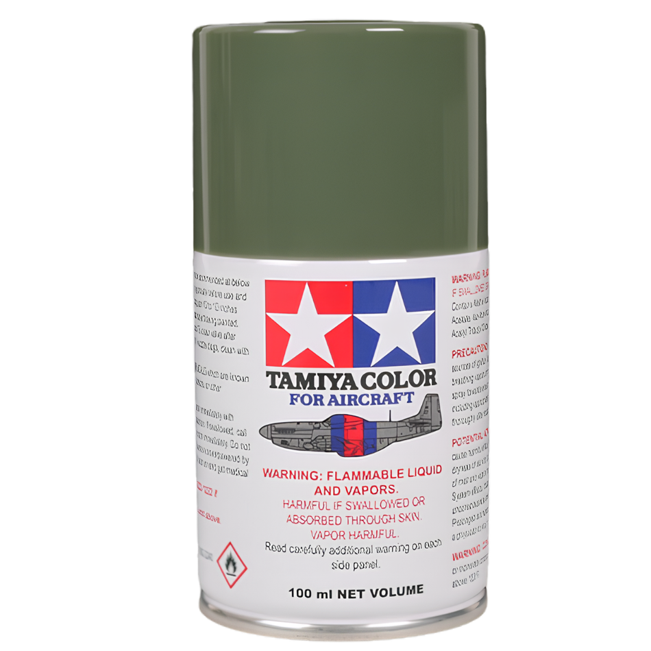 Tamiya AS-14 Olive Green (USAF) Aircraft Spray Paint 100ml 86514