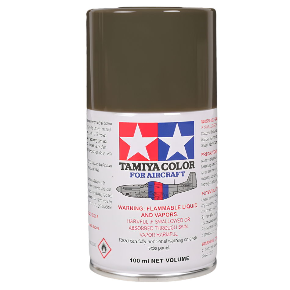 Tamiya AS-6 Olive Drab (USAAF) Aircraft Spray Paint 100ml 86506