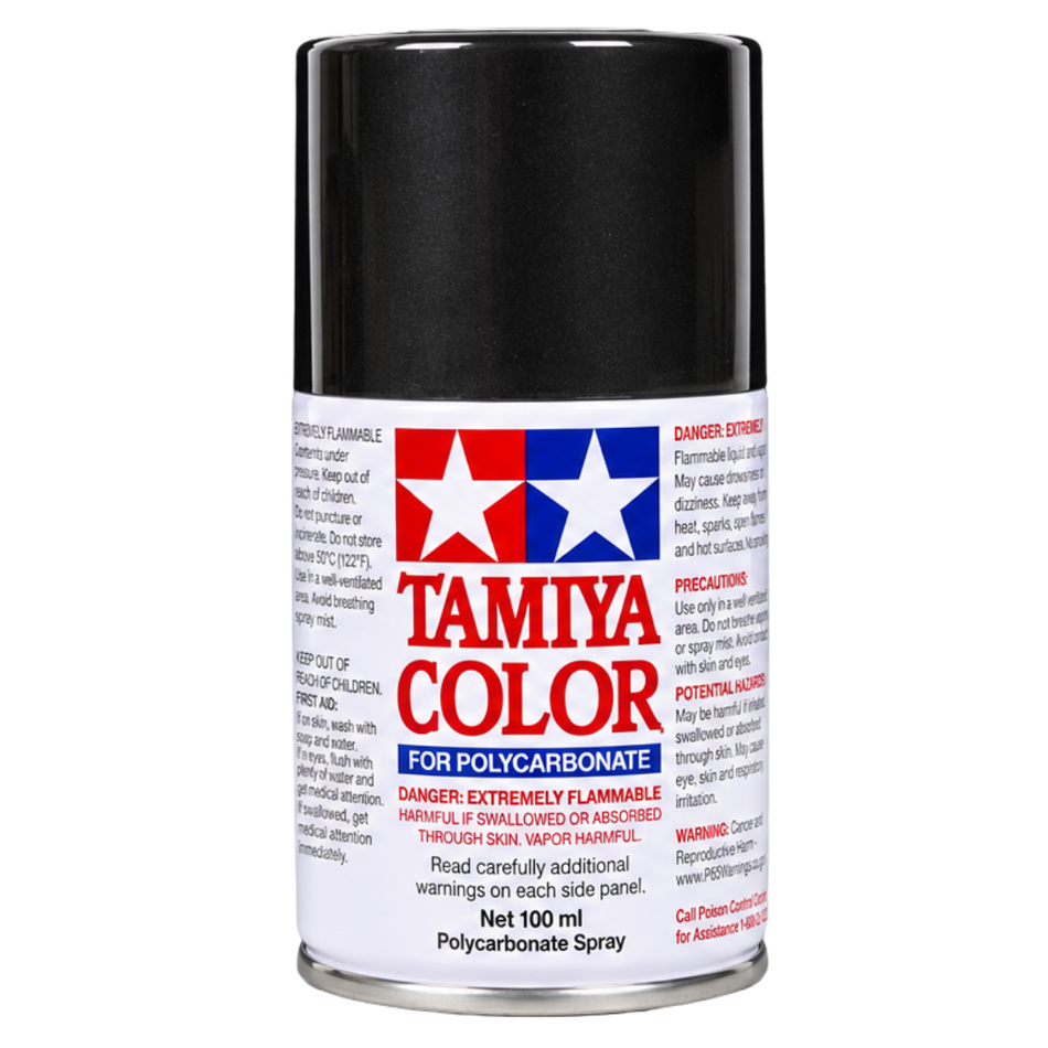 Tamiya PS-23 Gun Metal Polycarbonate Spray Paint 100ml 86023-A00