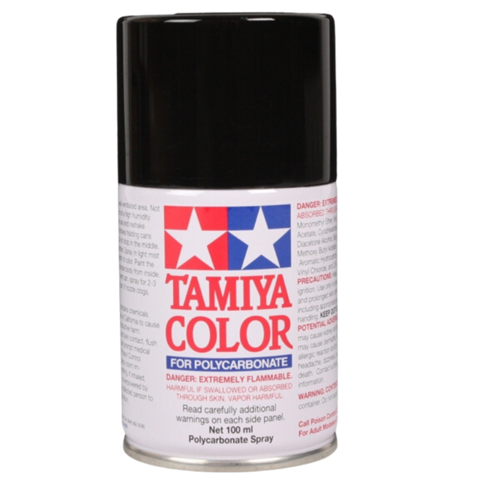 Tamiya PS-5 Black Polycarbonate Spray Paint 100ml RC Body 86005