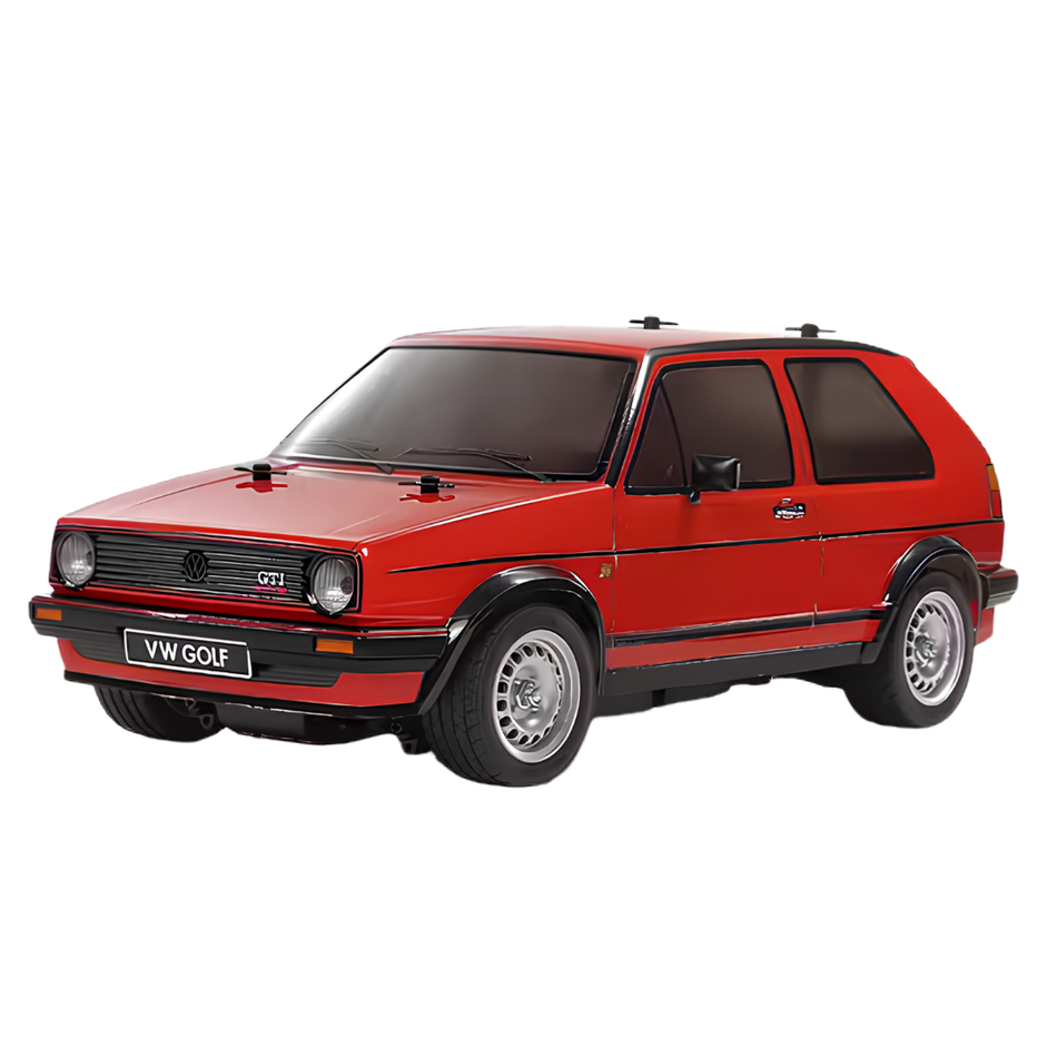 Tamiya Volkswagen Golf II GTI 16V MB-01 1/10 RC Car Kit with Red Painted Body 47516