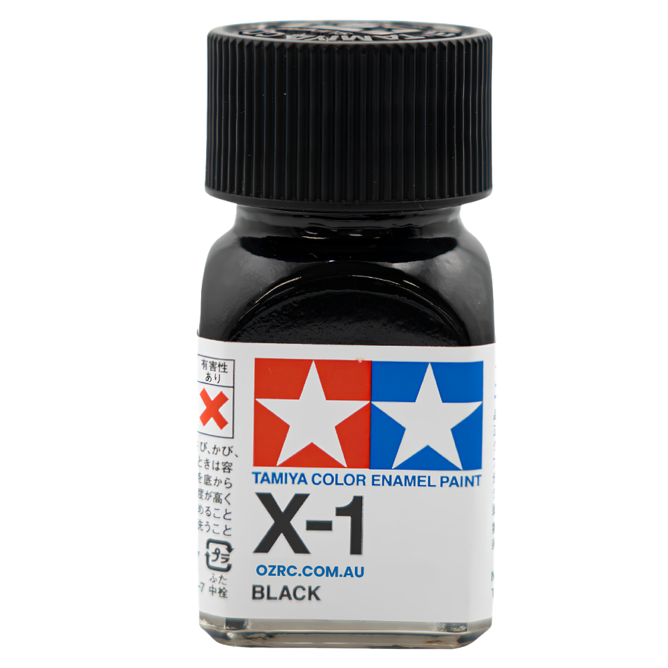 Tamiya X-1 Black Enamel Paint 10ml 80001