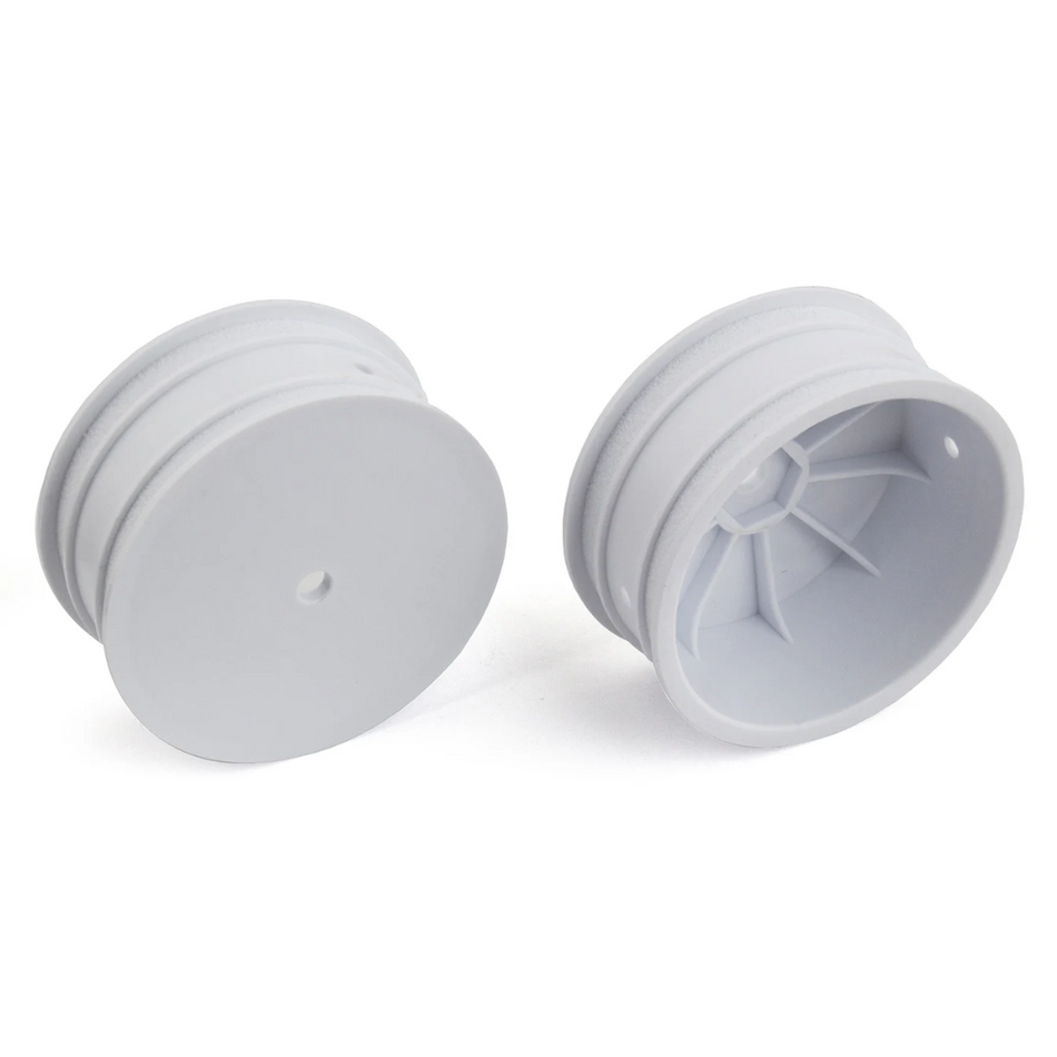 Team Associated 4WD Front Wheels 2.2in 12mm Hex White Suits B64 B74 92095