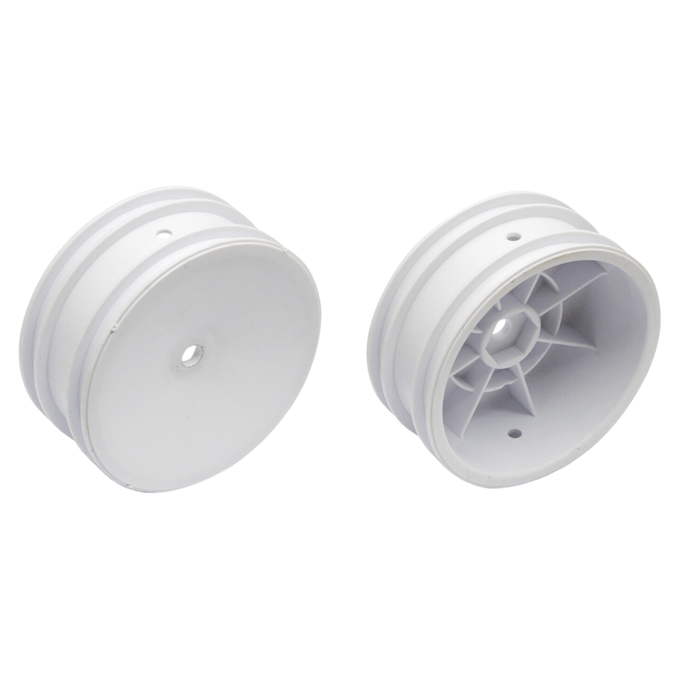 Team Associated B6D Front Hex Wheels 2WD Buggy White 2pcs 9690