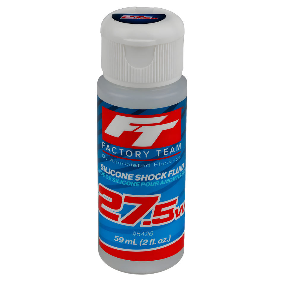 Team Associated FT Silicone Shock Fluid 27.5wt 313cSt 2oz Bottle 5426