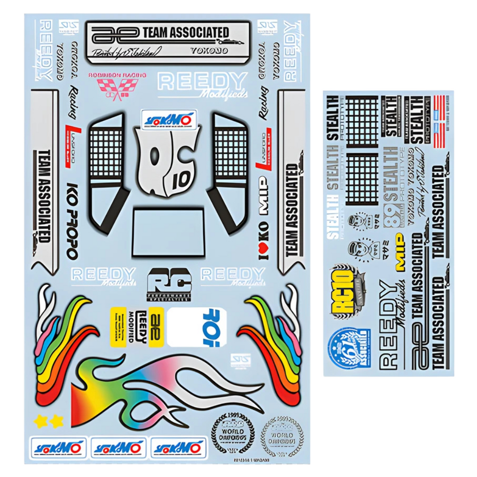 Team Associated RC10 89 Stealth Car Masami Edition Decal Sheet 6746