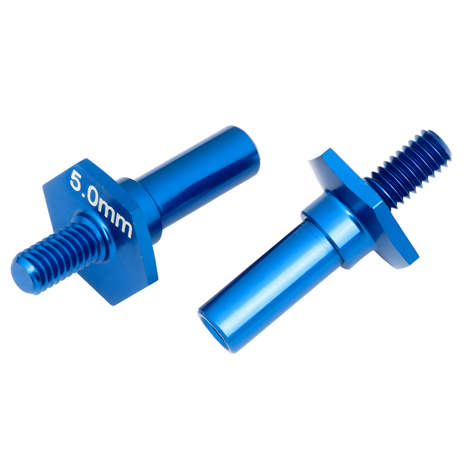 Team Associated RC10B6 Front Axles Blue Alloy 5.0mm 91682