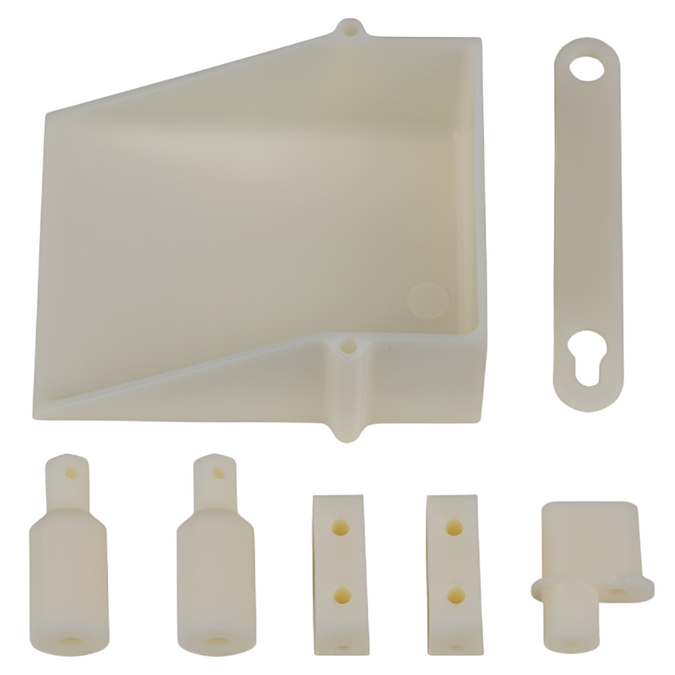 Team Associated RC10 Battery Cup, Servo, Body, Antenna Mount 7811