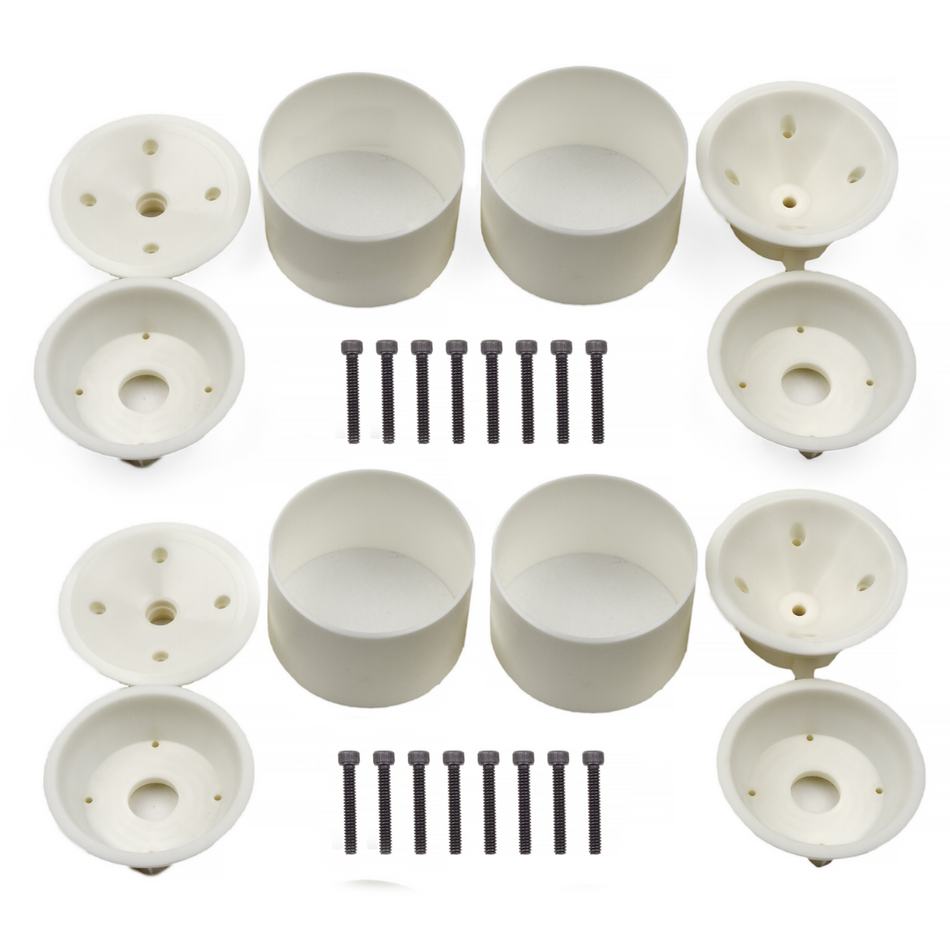 Team Associated RC10GT RC10T3 3-Piece Wide Front Rear Wheels Natural 7840