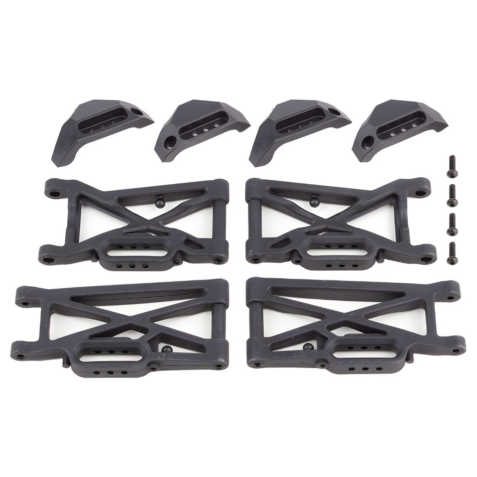 Team Associated Rival MT10 & Pro4 SC10 Front & Rear Suspension Arm Set 25804