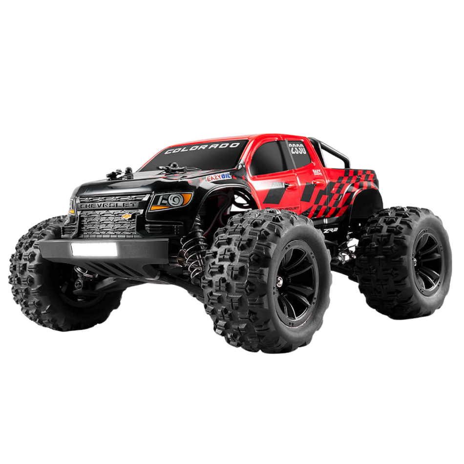 Eazy RC 1/18 Chevrolet Colorado Brushless RTR RC Monster Truck Red EZ11841RTRRD