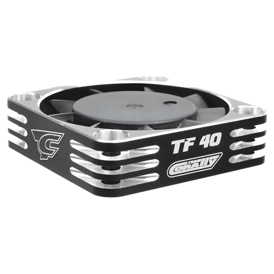 Team Corally TF-40 Ultra High Speed Cooling Fan 40mm Black Silver C-53112-2