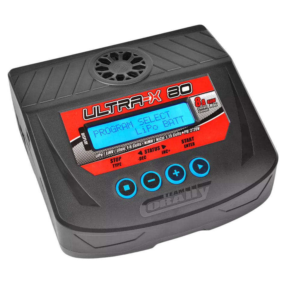 Team Corally Ultra-X 80 AC DC Balance Charger 1-6S LiPo 1-15 NiMH C-51025
