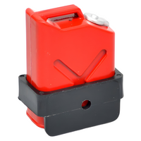 Team Raffee Co. RC Scale Accessories Fuel Bottle Gas Tank w/ Mount Red BRK790002R
