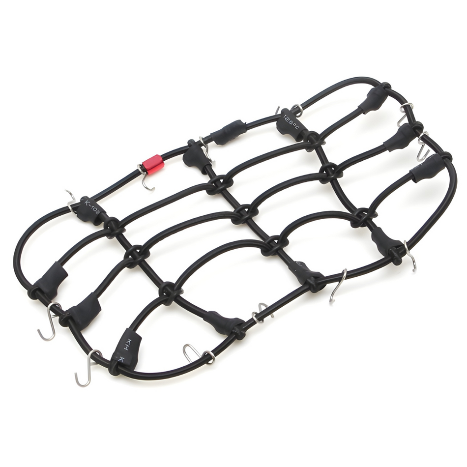 Team Raffee Co. Scale Accessories Luggage Net with Hooks 15x9cm RC Crawler Black