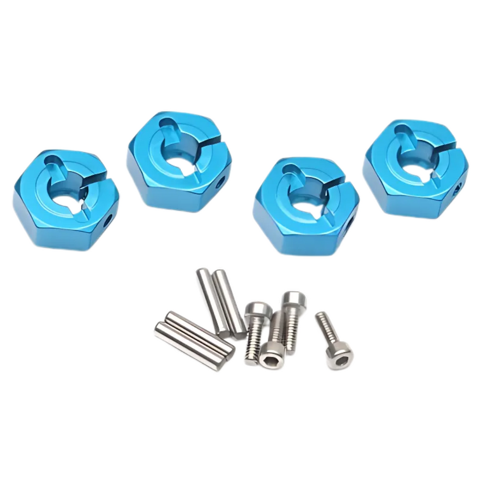 Team Raffee Co TT-02 12mm Wheel Hex Hub with Locker Blue TT02-030