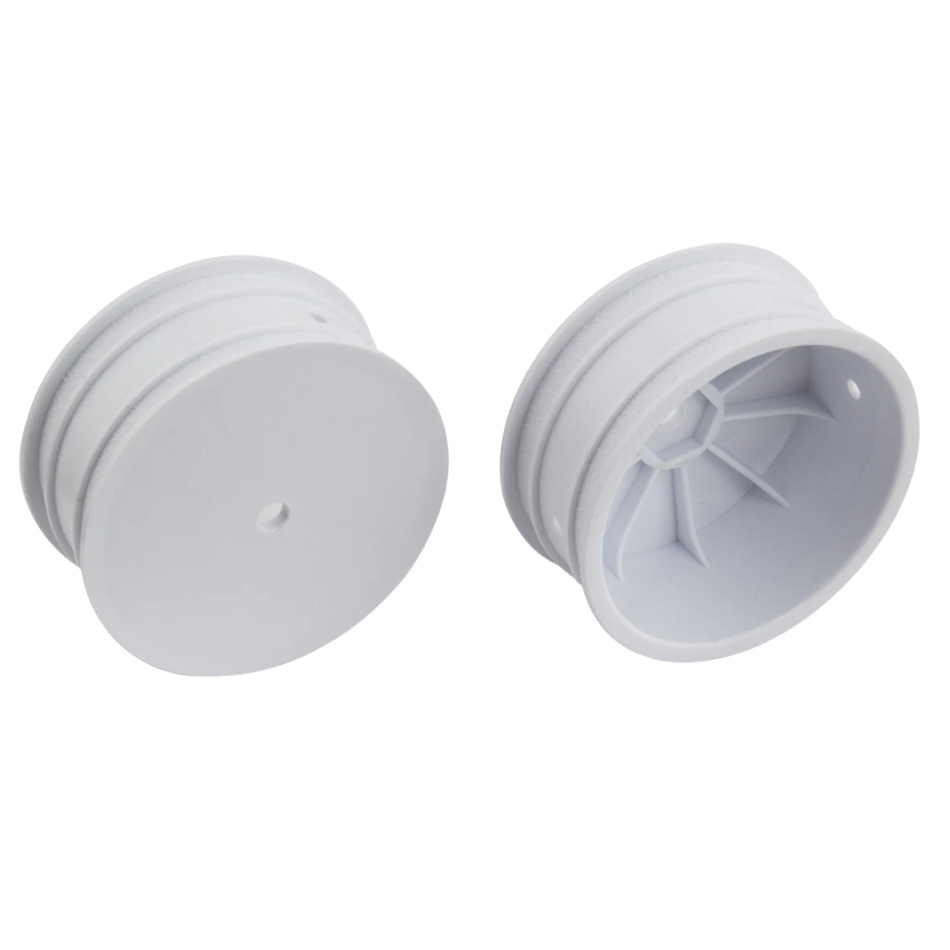Team Associated 4WD Front Wheels 2.2in 12mm Hex White Suits B64 B74 92095