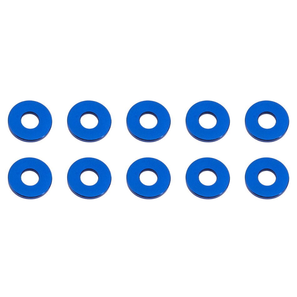Team Associated Bulkhead Washers 7.8x3.0x1.0 mm Blue Aluminum 31385