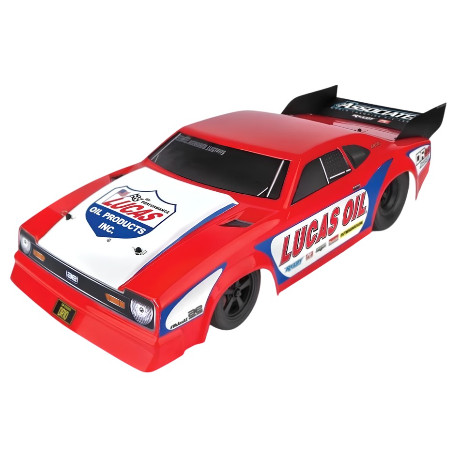 Team Associated DR10 Pro Reakt RC Drag Car 1/10 2WD RTR Lucas Oil Red 70036