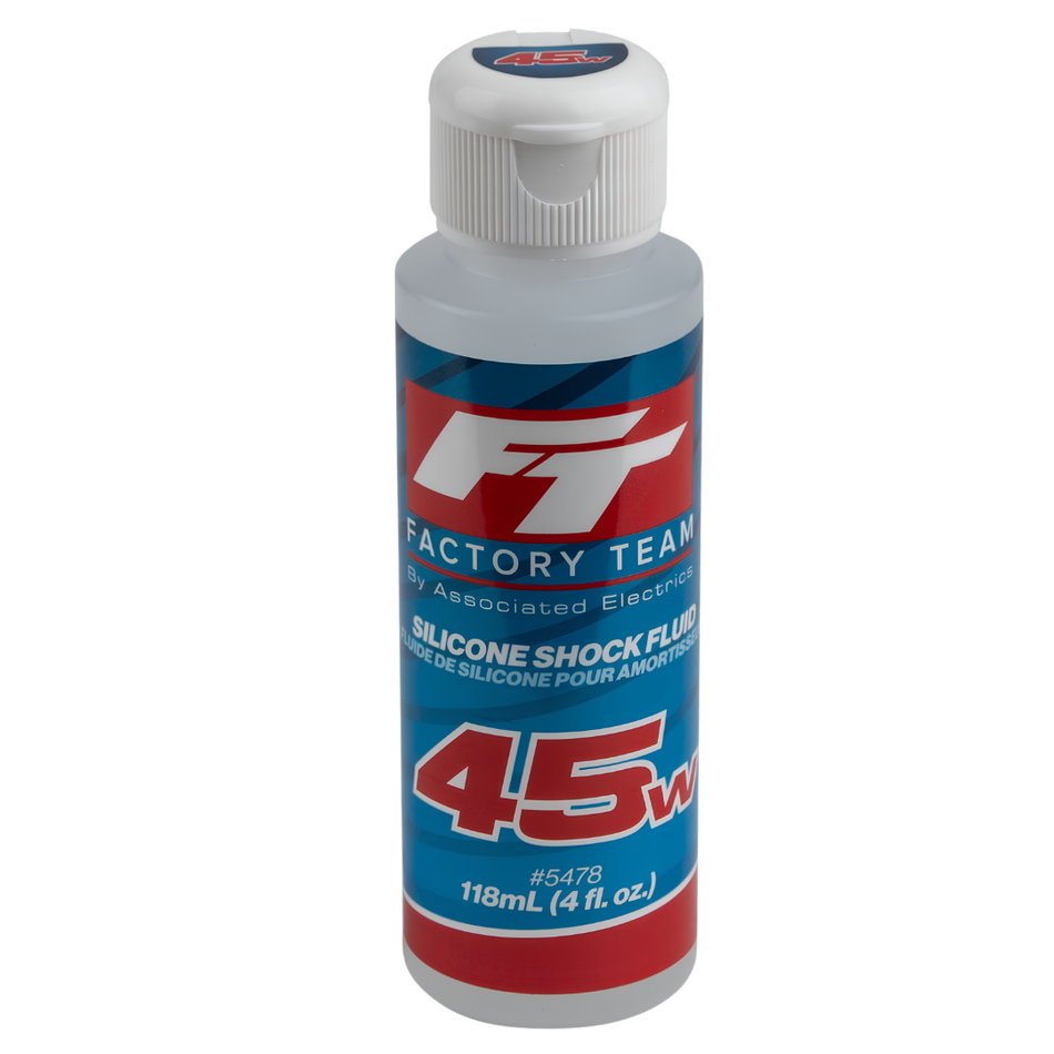 Team Associated FT Silicone Shock Fluid 45wt (575 cSt), 4oz (118mL) 5478