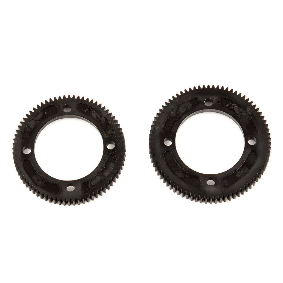 Team Associated RC10B74 Center Diff Spur Gears 72T 78T 48P 92149