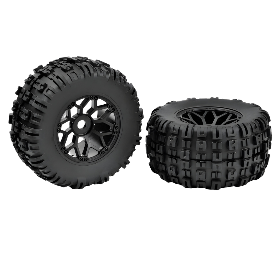 Team Corally Mud Claws 1/8 MT Tyres Black BBS Wheels C-00180-612