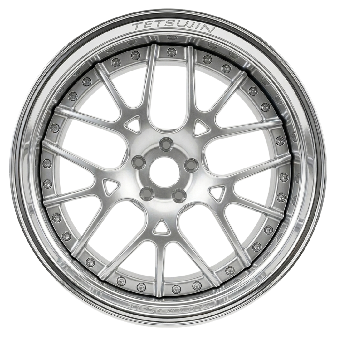 Tetsujin Lycoris Super Drift Rim Wheel Set 1/10 RC Silver Chrome TT-83 ...