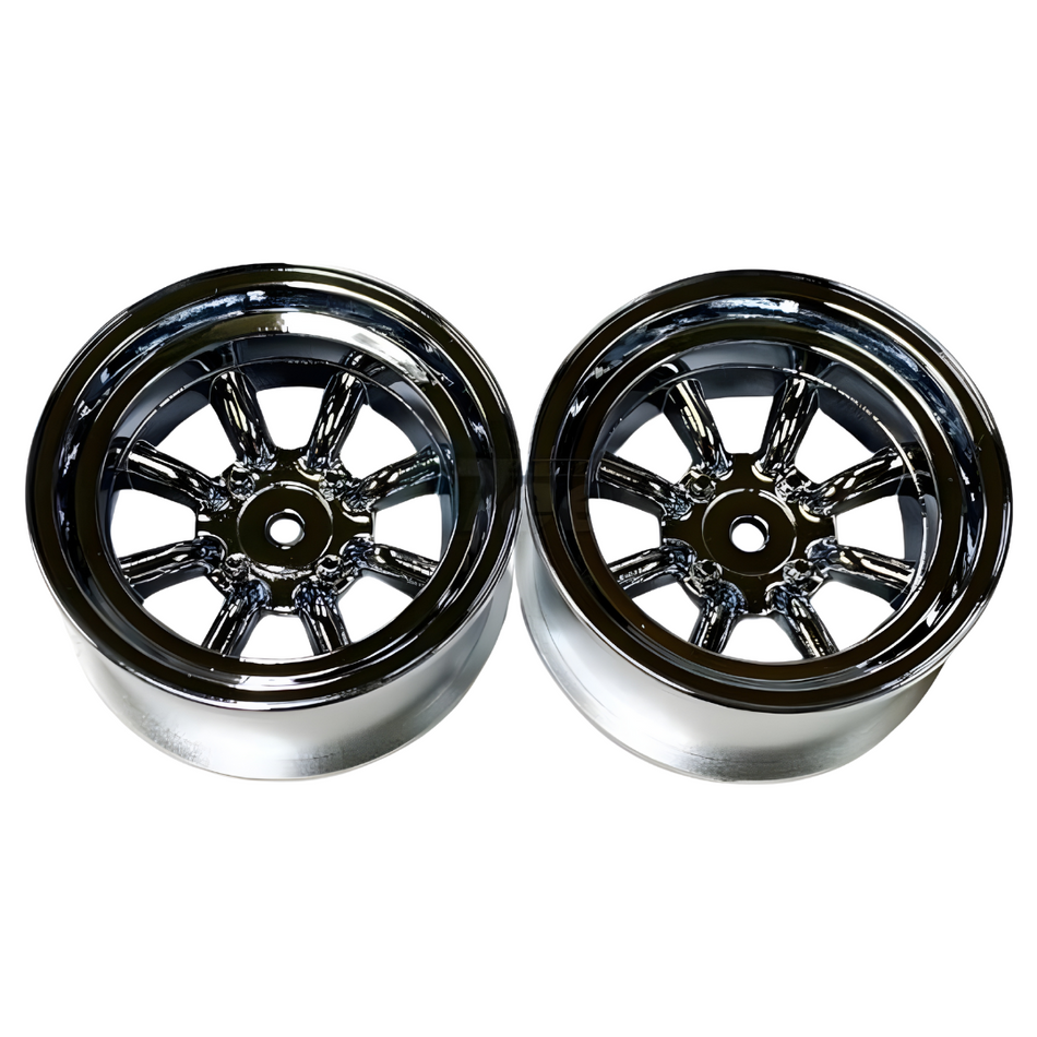 Topline RS Watanabe 1/10 8-Spoke Drift Wheels +5 Offset (SMC) 2pcs TL/WAT-050SMC