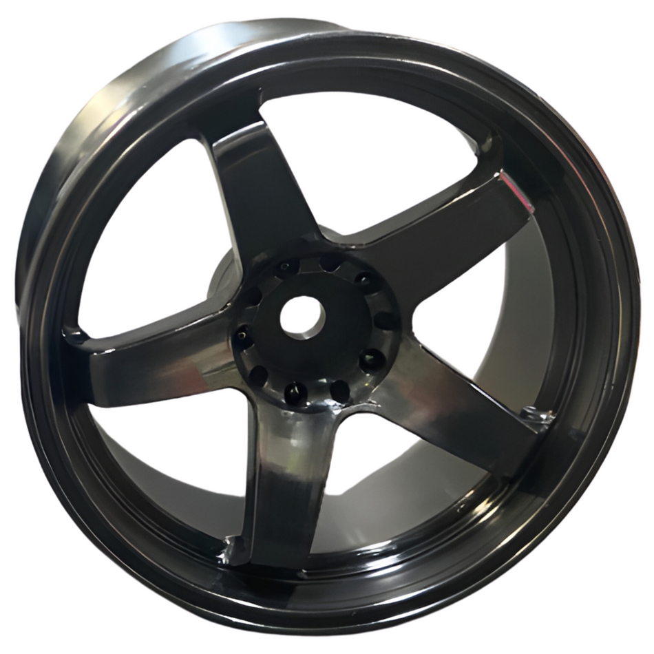 Topline N Model Ver.3 Drift Wheels Offset 5 Black TDW-055BK