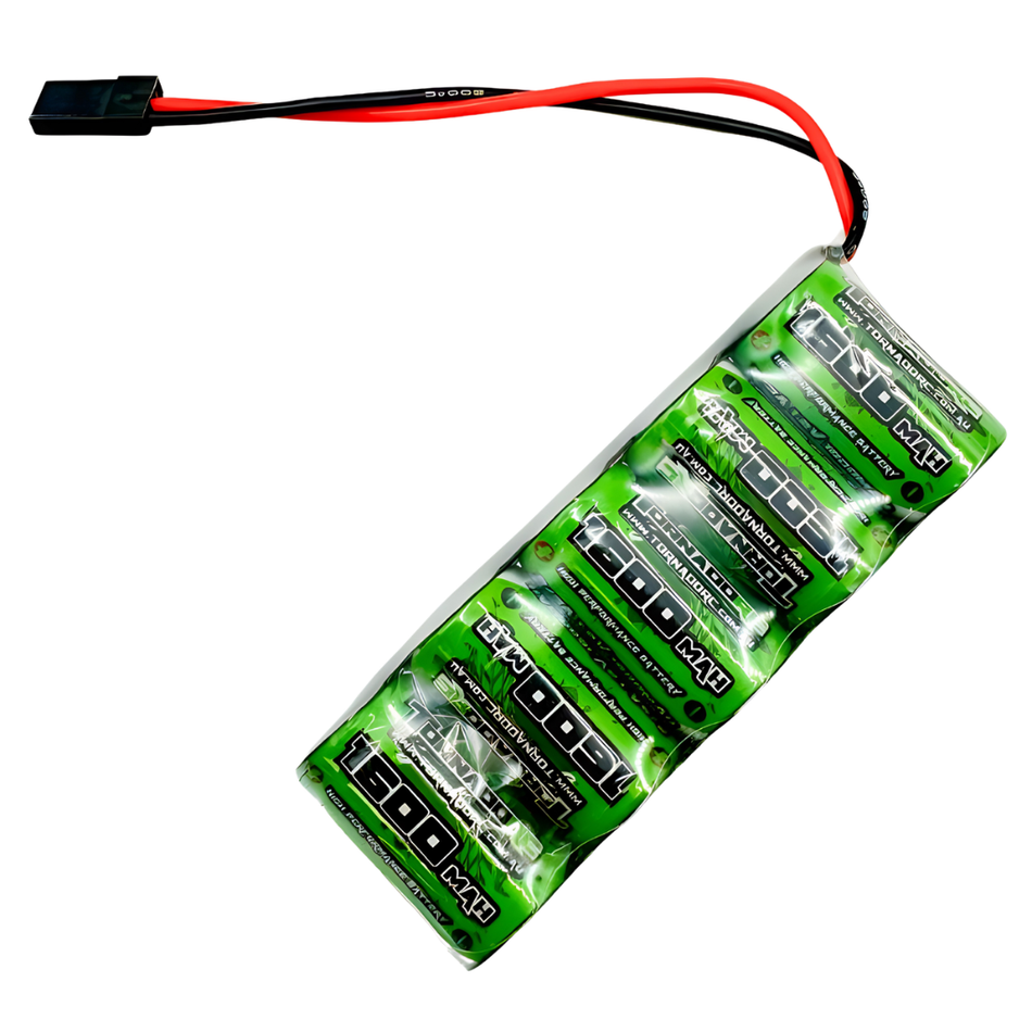 Tornado RC 1600mAh 6.0V Flat RX Pack NiMH Battery TRC-1600F