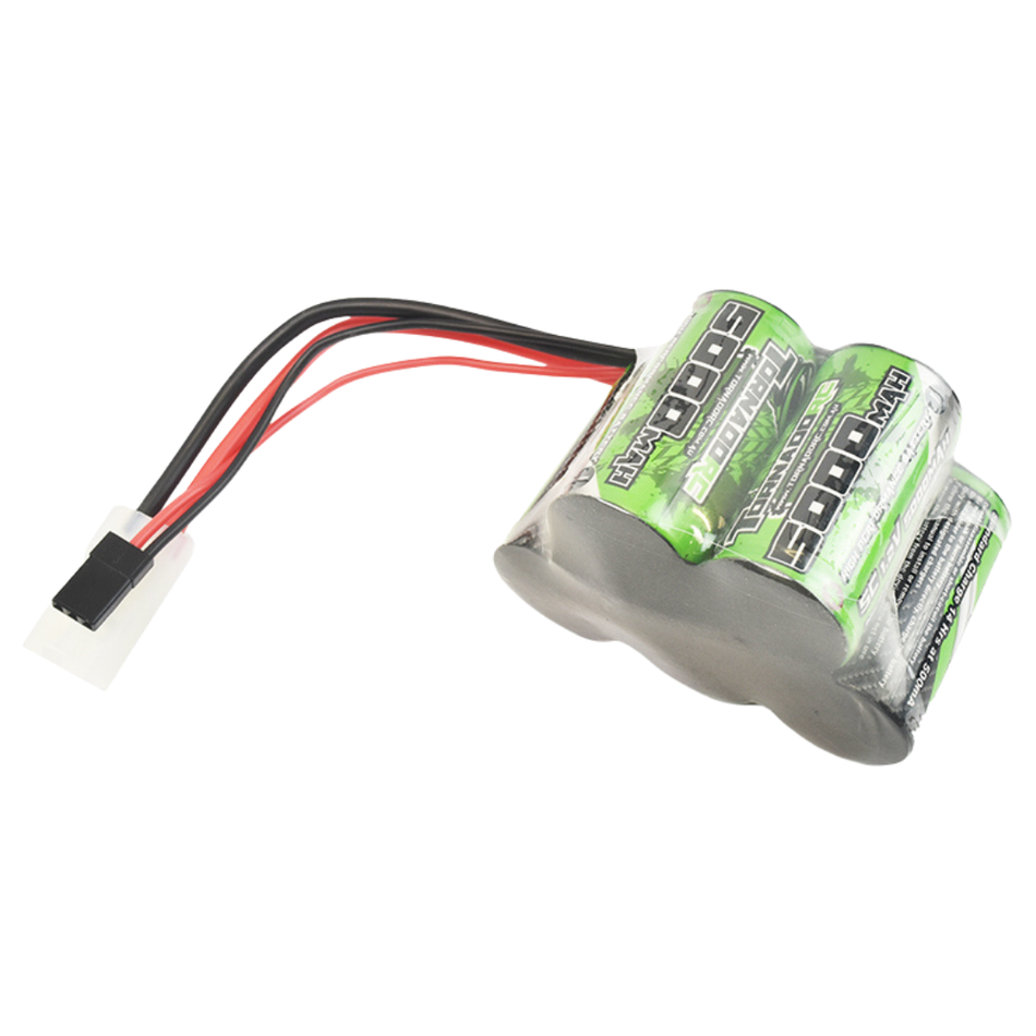 Tornado RC 5000mAh 6V Hump NiMH RX Battery Baja TRC-5000H-6V