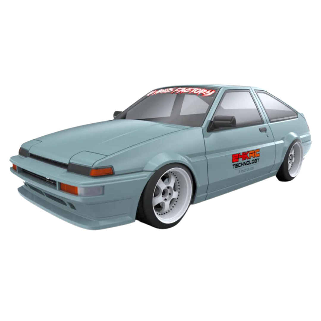 24KRC Toyota AE86 Trueno Clear Unpainted 1/10 RC Body Shell AF-AE86GT ...