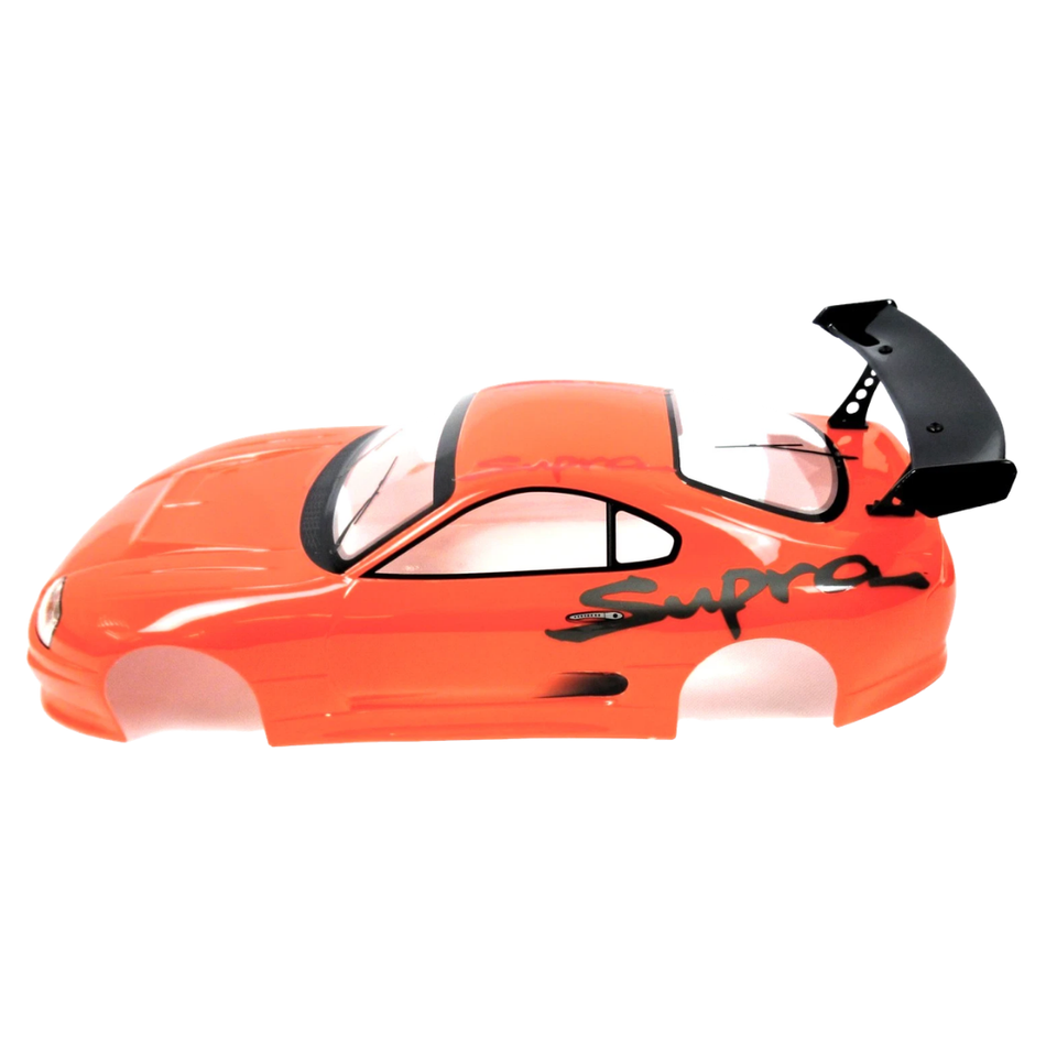 Toyota Supra 1:10 RC Painted Body Shell 200mm Orange M2329OR