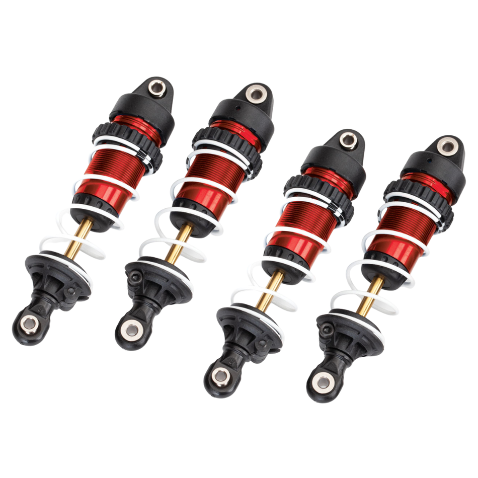 Traxxas 10765 Red Aluminium Mini GTR Long Shocks and Springs Red 10765-RED