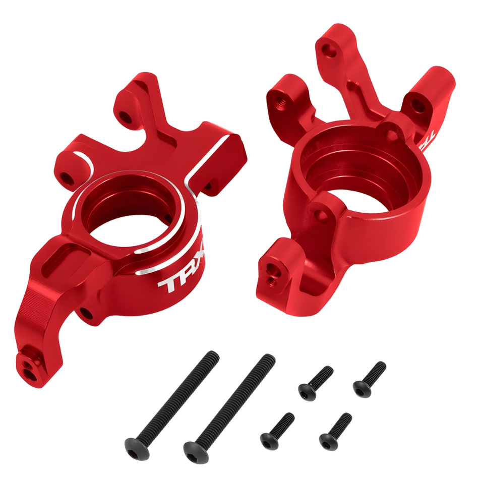 Traxxas 7836 RED Aluminum Steering Blocks X Series L R RC Upgrade Part