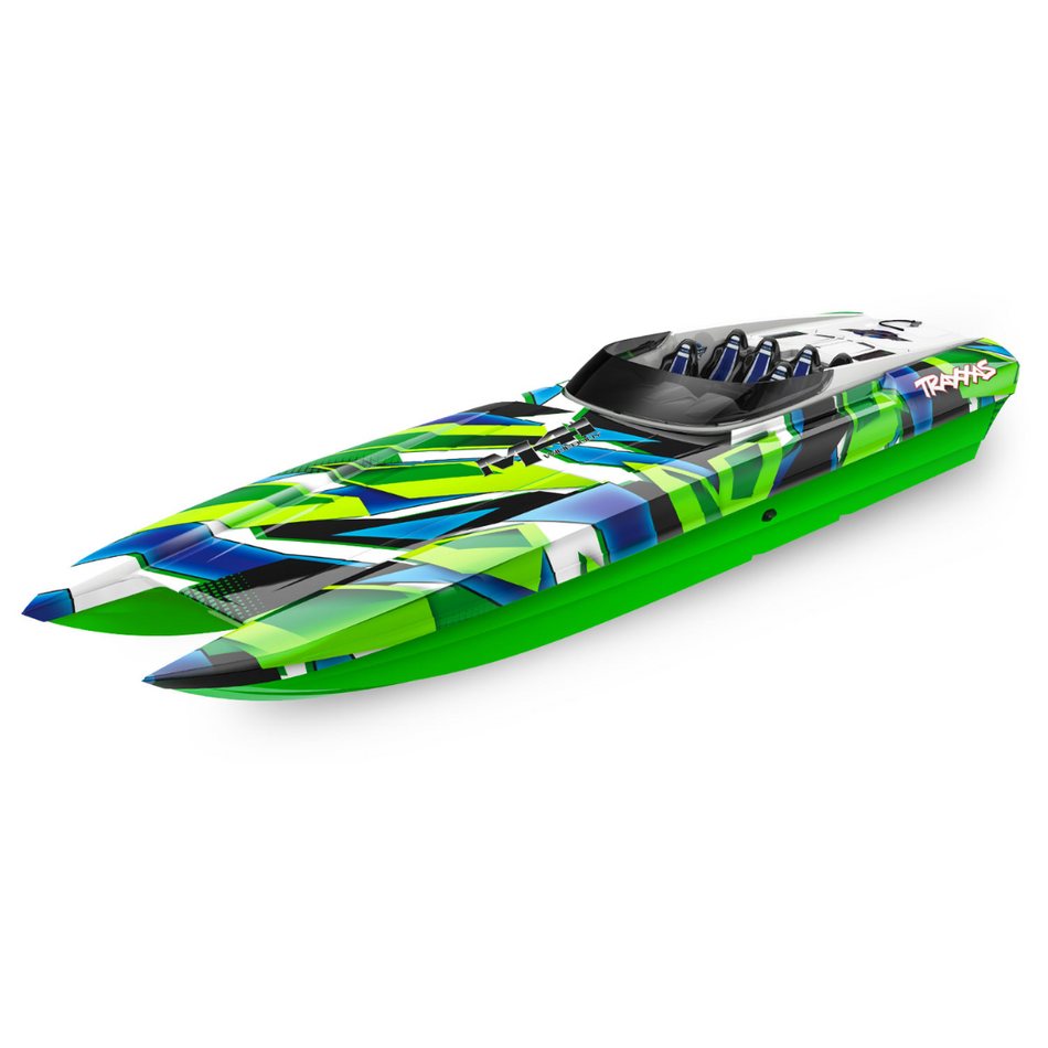 Traxxas M41 DCB Widebody Electric Brushless RC RTR Speed Boat Green 57046-4GRNR