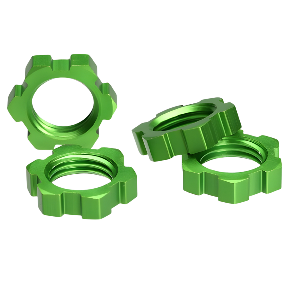 Traxxas Wheel Nuts Splined 17mm Green 5353A