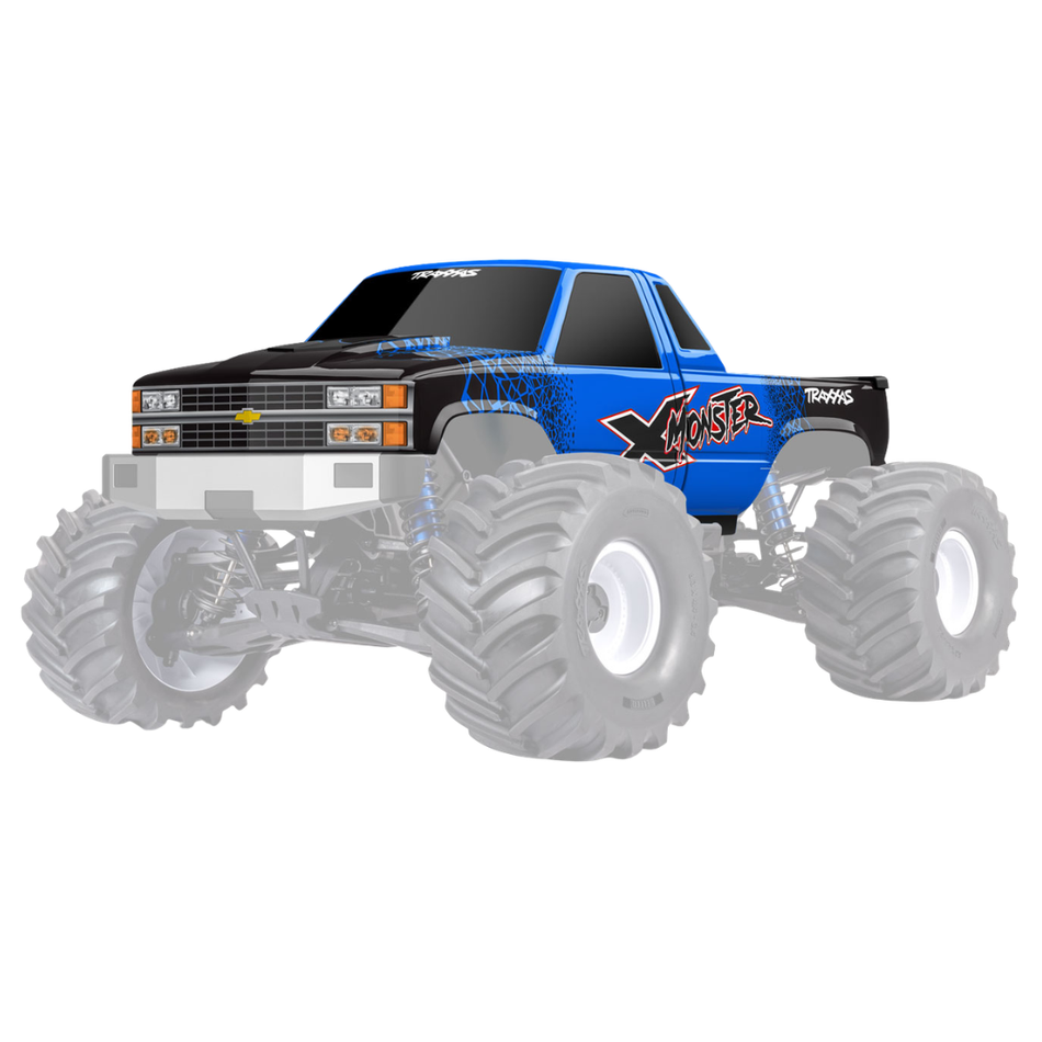Traxxas X-Maxx X-Monster Chevrolet GMT400 CK Blue Pre Painted Body Shell 7697