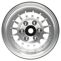 Treal 1.9" Beadlock Wheels (4) Heavy Type N RC Rock Crawler Wheels Silver