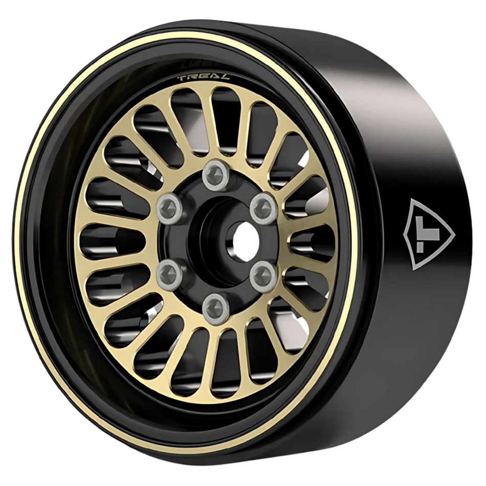 Treal 1.9 Brass Beadlock Wheels 1/10 (4pcs) TRX4 SCX10 III Enduro X004N41Z13