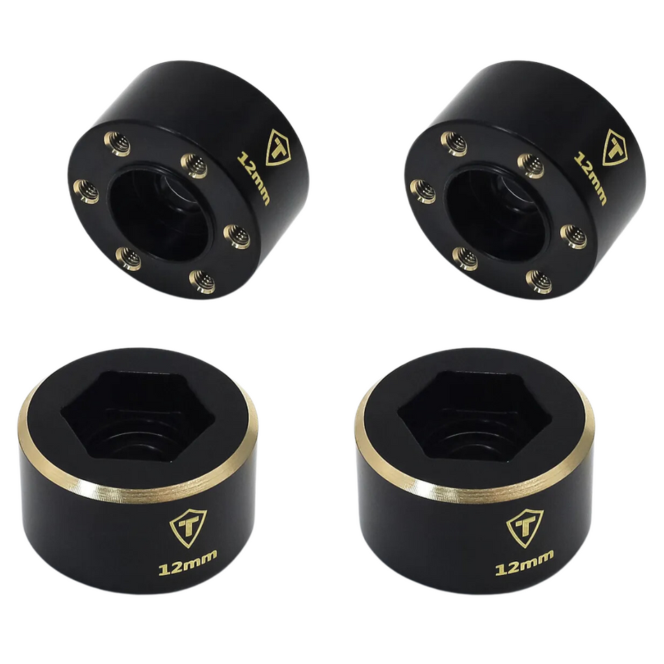 Treal 1.9 Wheel Hubs Brass Weights 12mm Widen Adapters 1/10 RC Crawlers