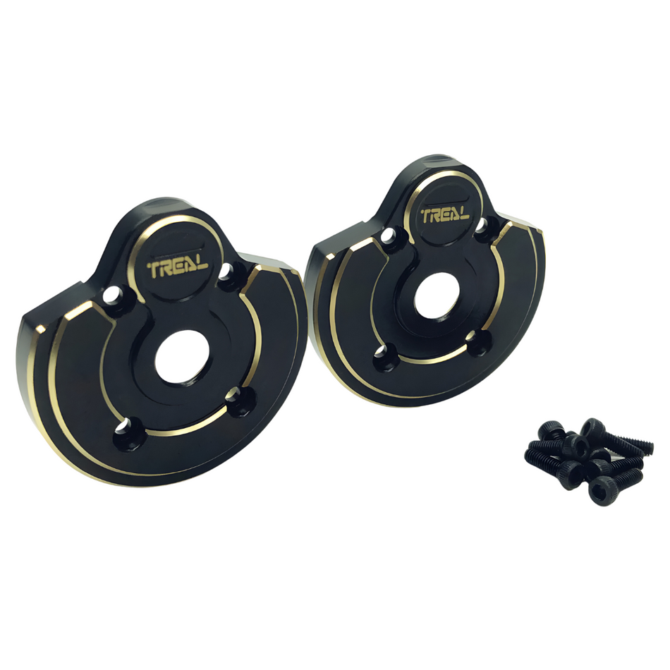 Treal Brass Outer Portal Covers Weights 52g Axial Capra /SCX10 III Type A TAXI232006