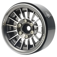 Treal 1.9" Beadlock Wheels (4) Heavy Type J RC Rock Crawler Wheels Grey
